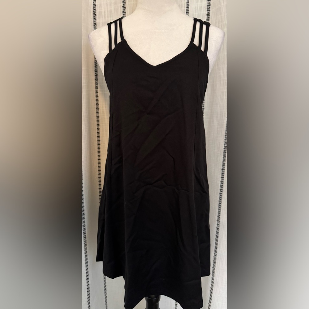 RVCA Strappy black mini dress